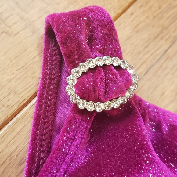 Jerry's Shimmer Velvet Figure Skating Dress - Picture 7 of 10